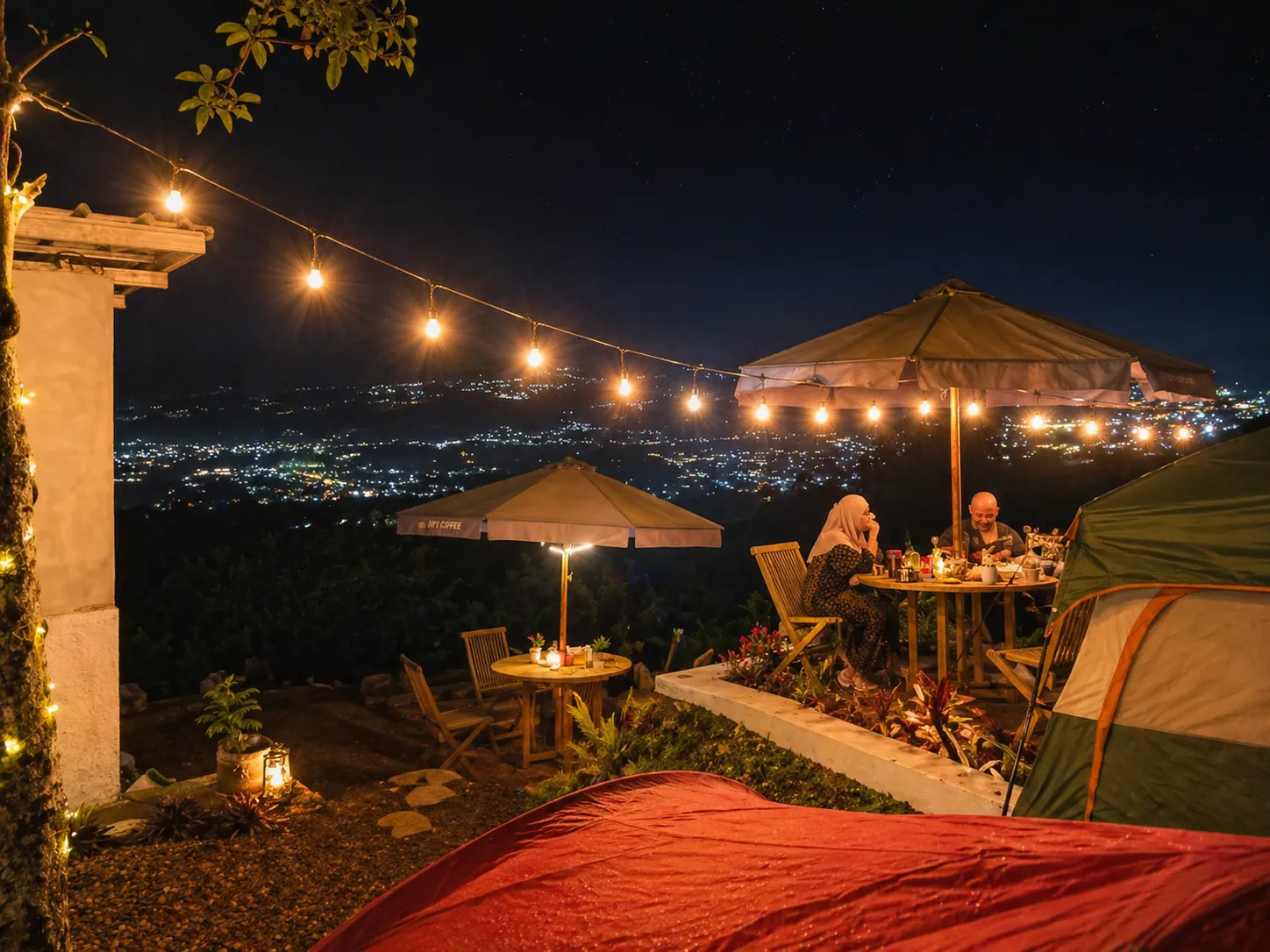 Suasana Nyaman Malam Hari di Kavling Granada Skypark